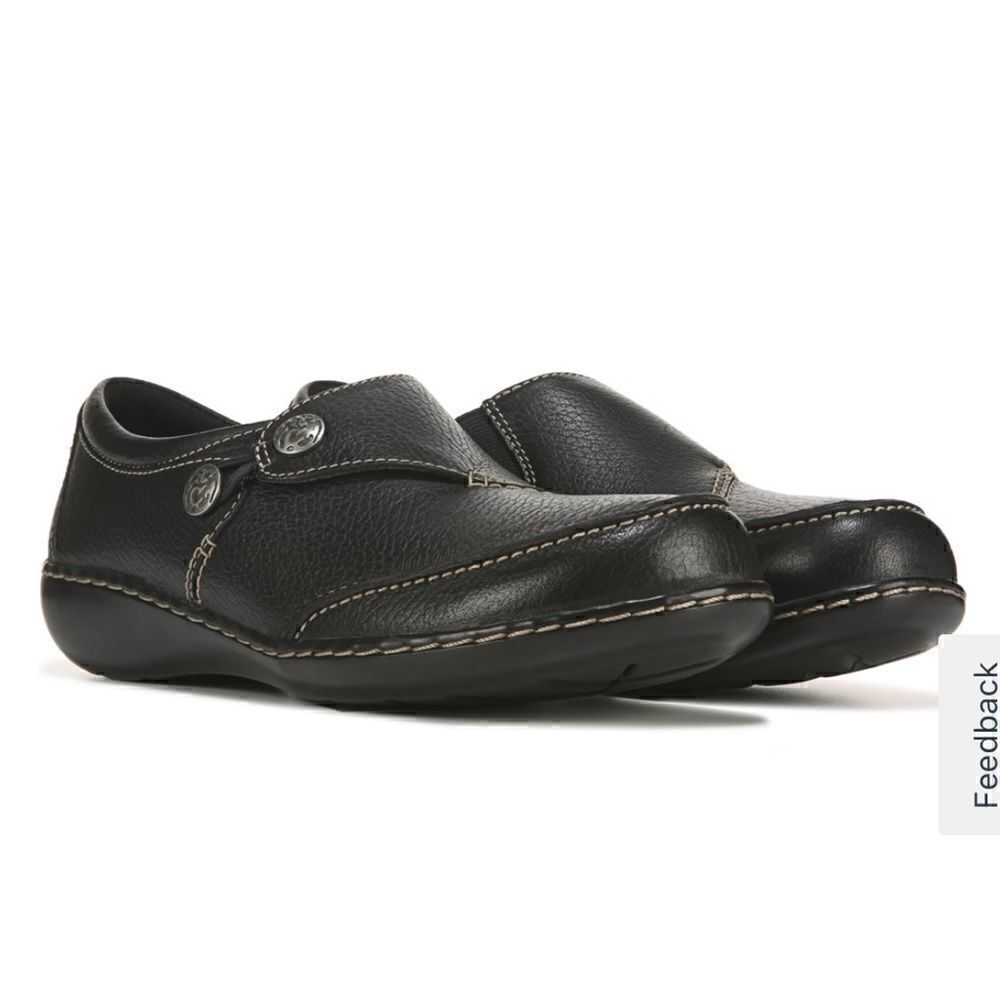 Clarks Ashland Lane Slip Ons in Black size 6